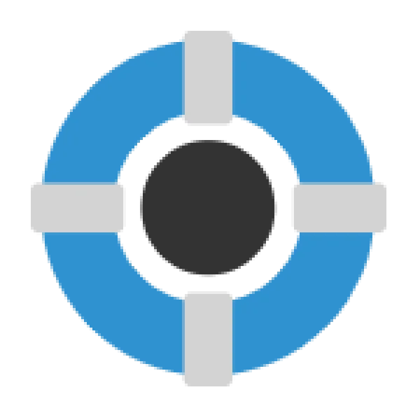 Blue Lifebuoy Icon PNG Transparent Background