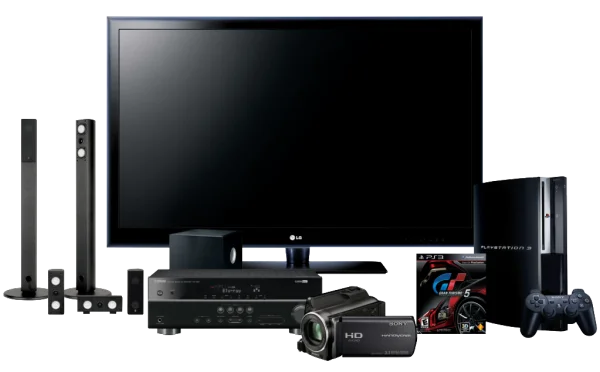 Modern Home Entertainment System PNG Transparent