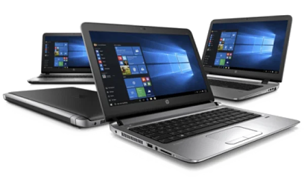 Multiple HP Laptops PNG Transparent Background