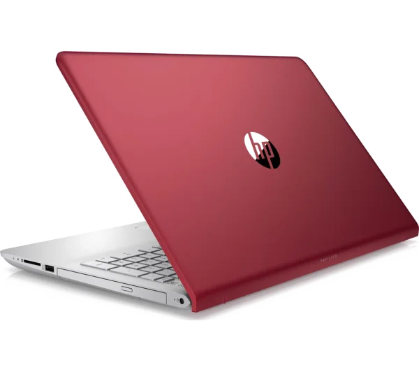 Red HP Pavilion Laptop PNG Transparent Background