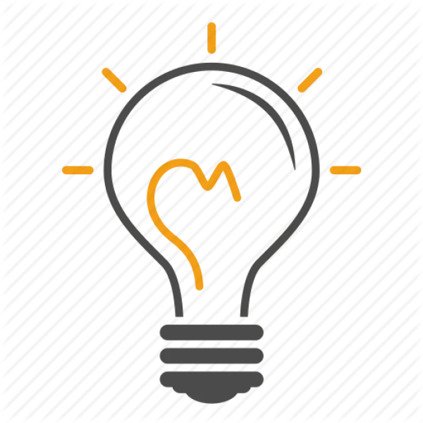 Lightbulb Idea Icon Transparent PNG