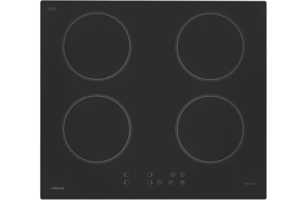 Black Induction Cooktop PNG Transparent Background