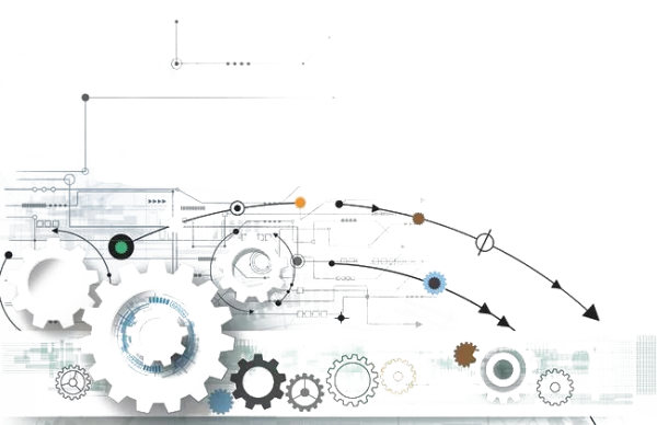 Abstract Technology Gears Circuit PNG