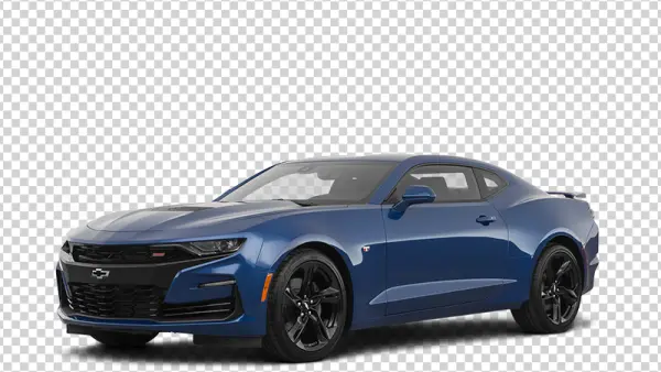 Blue Chevrolet Camaro Car PNG Transparent Background