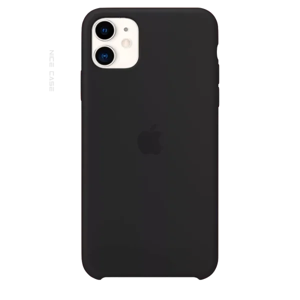 Black Silicone iPhone 11 Case PNG Transparent Background