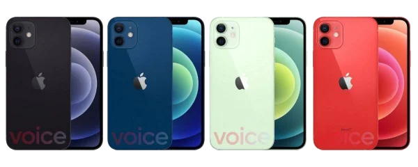 iPhone 12 Multi-Color Collection PNG Transparent Background