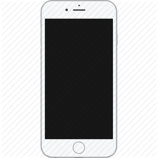 White Smartphone PNG Transparent Background