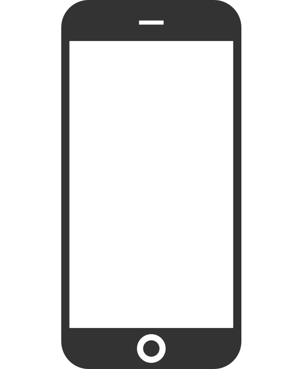 Minimalist Dark Grey Smartphone Icon PNG