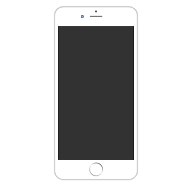 White Smartphone PNG Transparent Background