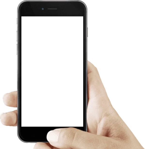 Hand Holding Smartphone PNG Transparent Background