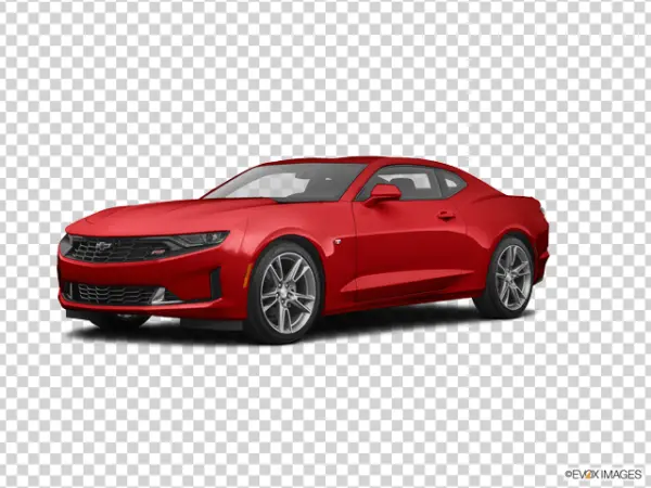 Red Chevrolet Camaro Sports Car PNG Transparent Background