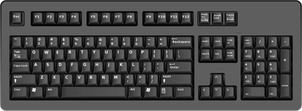 Computer Keyboard PNG Transparent Background
