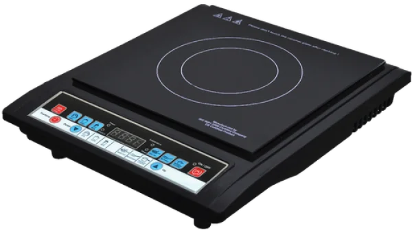 Black Induction Cooktop PNG Transparent Background