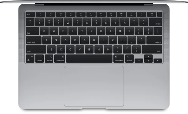 MacBook Keyboard and Trackpad Top View PNG