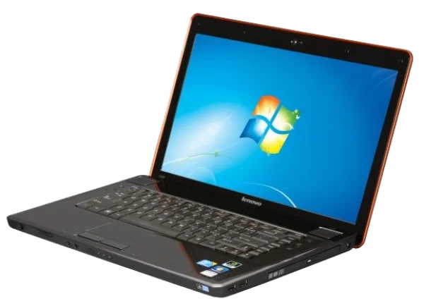 Lenovo Laptop with Windows 7 Screen Transparent PNG