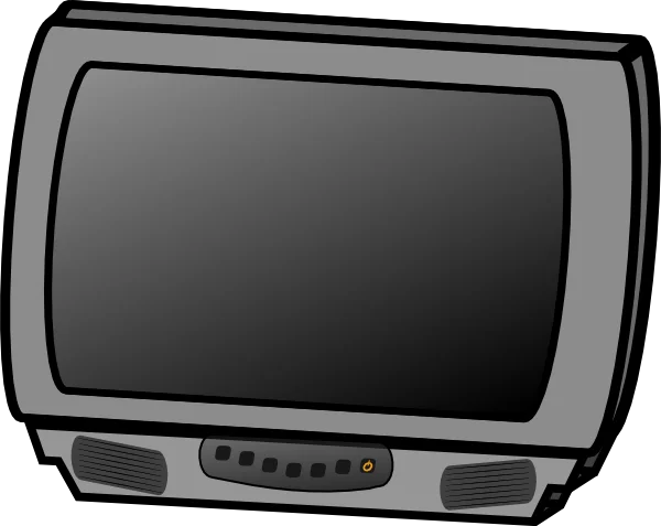 Retro TV Set PNG Transparent Background