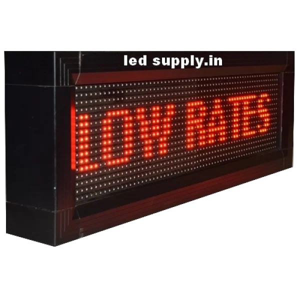 Red LED Display Board PNG Transparent Background