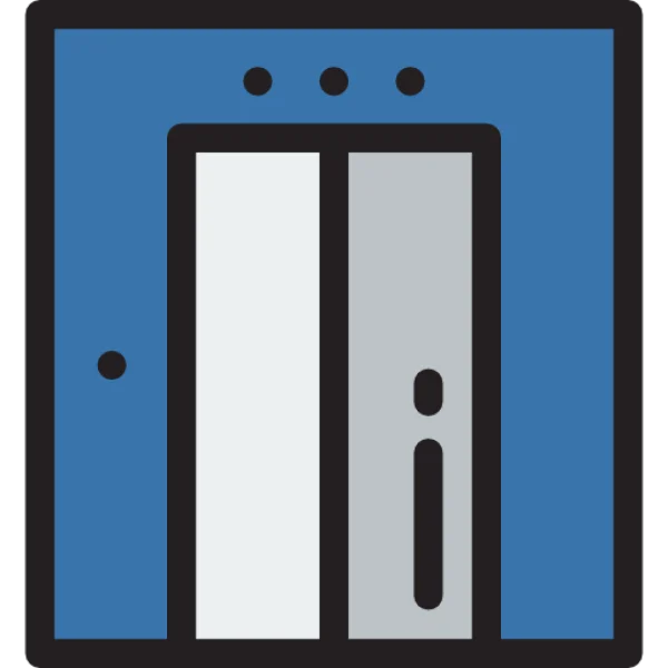 Elevator Icon with Call Button PNG