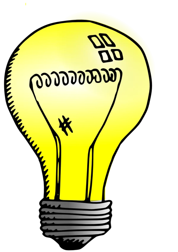 Cartoon Lightbulb Transparent PNG