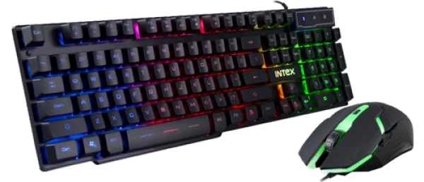 RGB Gaming Keyboard and Mouse Set PNG