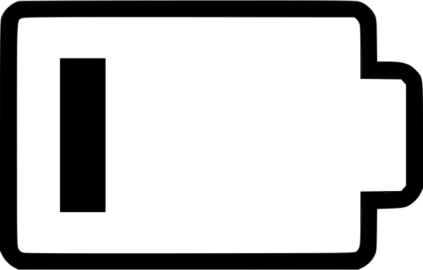 Low Battery Icon PNG Transparent Background