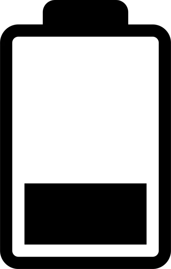 Low Battery Icon PNG Transparent Background