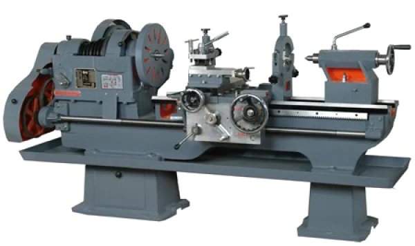 Industrial Metal Lathe Machine PNG Transparent Background