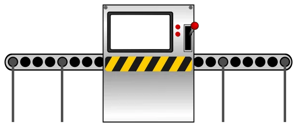Industrial Conveyor Belt Machine PNG