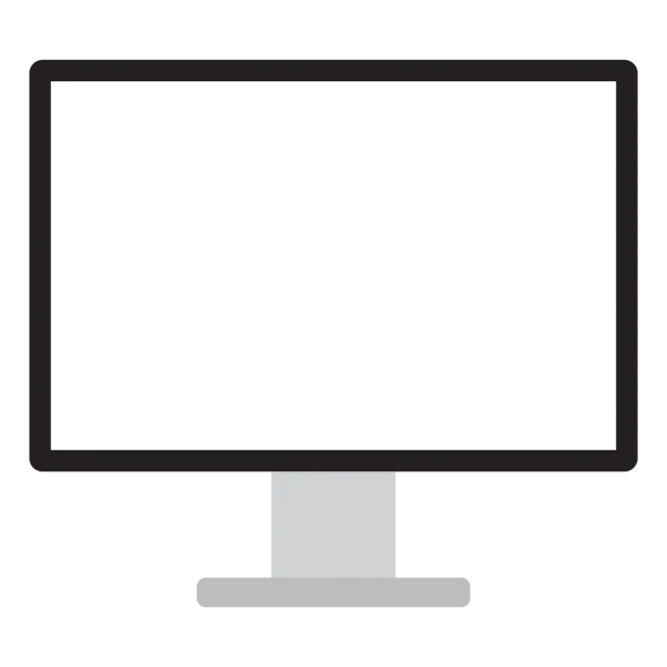Computer Monitor Screen PNG Transparent Background