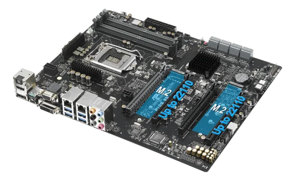 Gaming PC Motherboard with M.2 Slots PNG