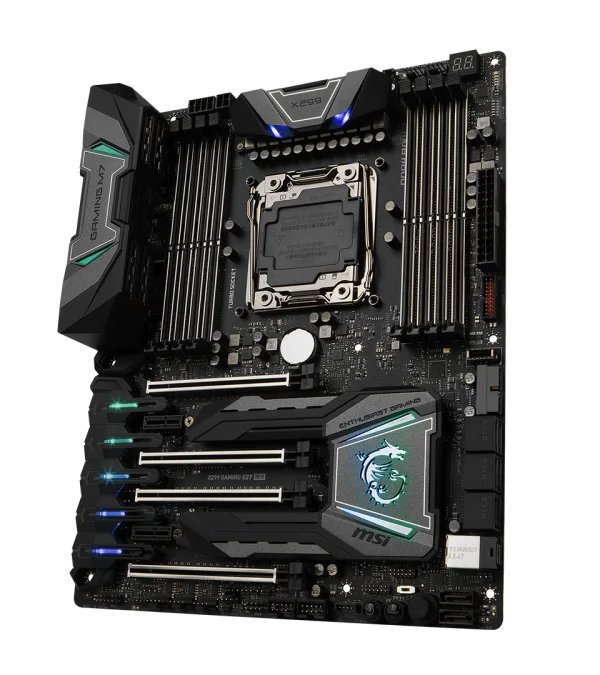 MSI X299 Gaming M7 Motherboard PNG Transparent