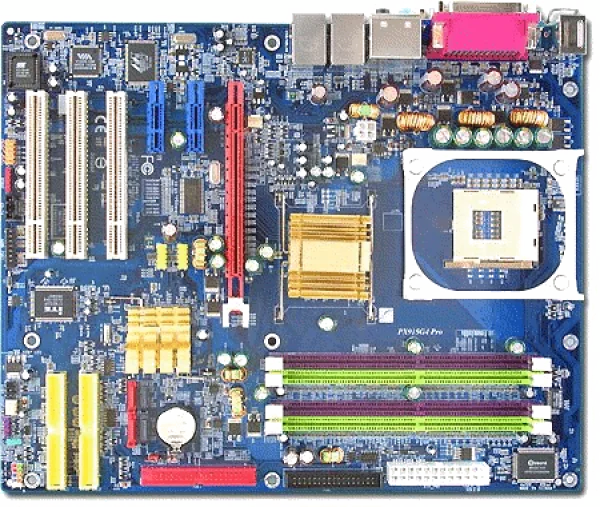 Detailed Computer Motherboard PNG Transparent