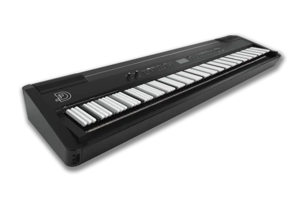 Black Digital Piano Keyboard PNG Transparent Background