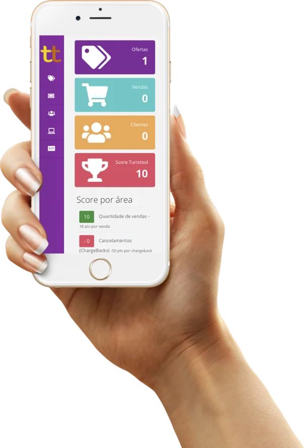 Smartphone Dashboard App in Hand PNG