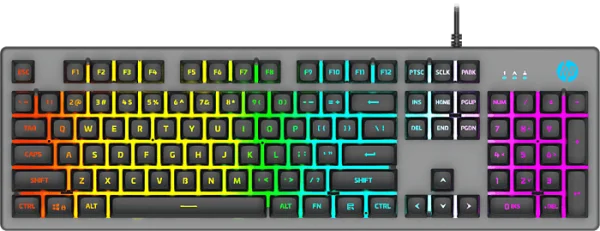 HP RGB Gaming Keyboard PNG Transparent Background