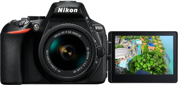 Nikon D5600 DSLR Camera PNG Transparent