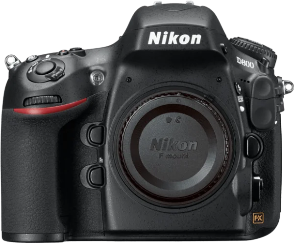 Nikon D800 DSLR Camera PNG Transparent Background