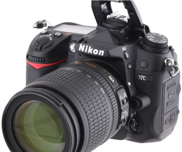 Nikon D7000 DSLR Camera PNG Transparent Background