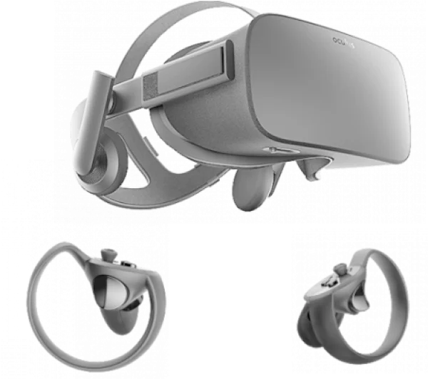 Oculus VR Headset with Controllers PNG Transparent Background