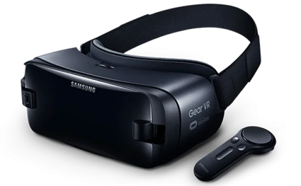 Samsung Gear VR Headset and Controller PNG Transparent