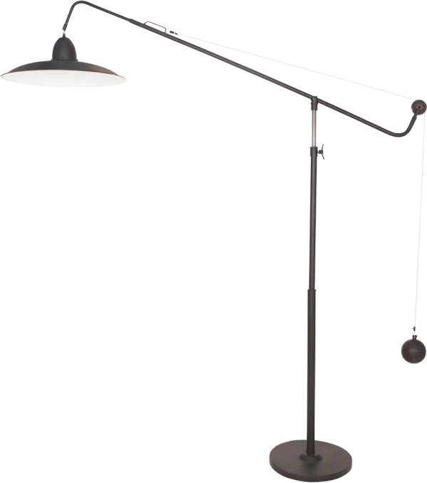 Industrial Style Floor Lamp PNG Transparent Background