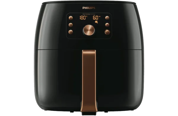 Philips Airfryer Black and Copper PNG Transparent Background
