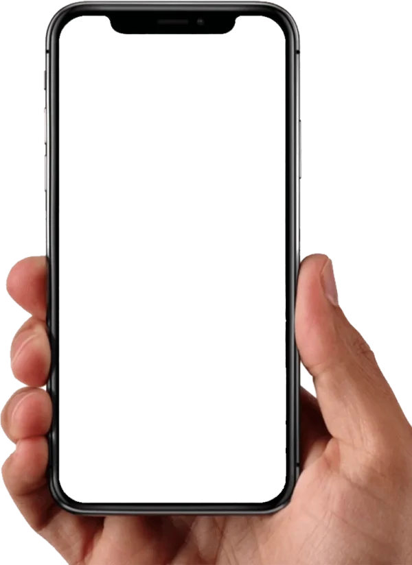 Hand Holding Black Smartphone Transparent PNG