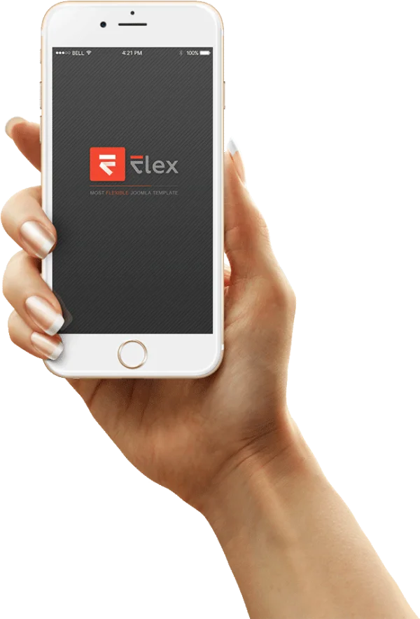 Hand Holding White iPhone PNG Transparent Background