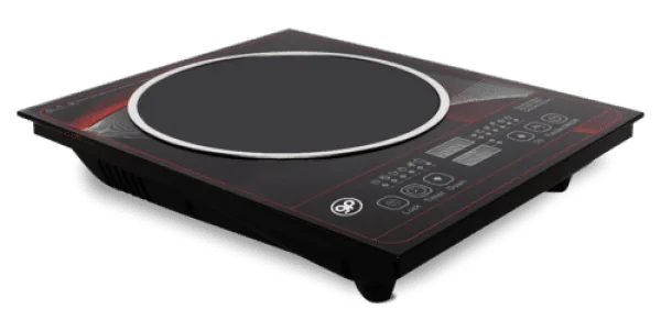 Black Induction Cooktop PNG Transparent Background