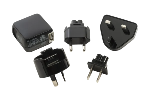International Travel Adapter Kit with USB Charger PNG