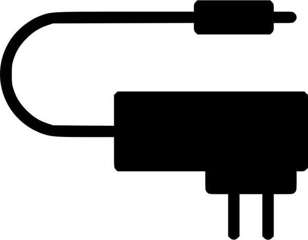 Power Adapter with Cable Icon PNG Transparent Background