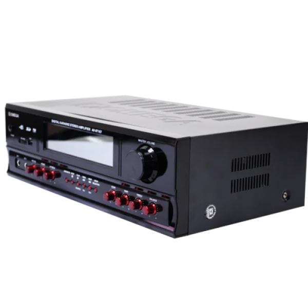 Black Digital Karaoke Stereo Amplifier PNG