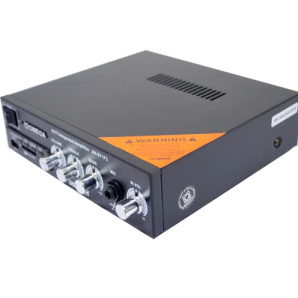 Black Hi-Fi Integrated Amplifier PNG Transparent Background