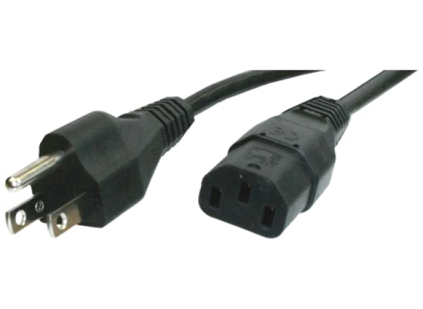 Computer Power Cable PNG Transparent Background
